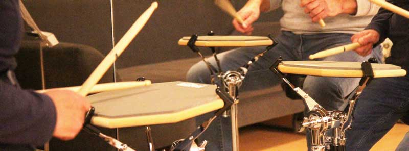 Schlagzeug Unterricht Pad Spiegel